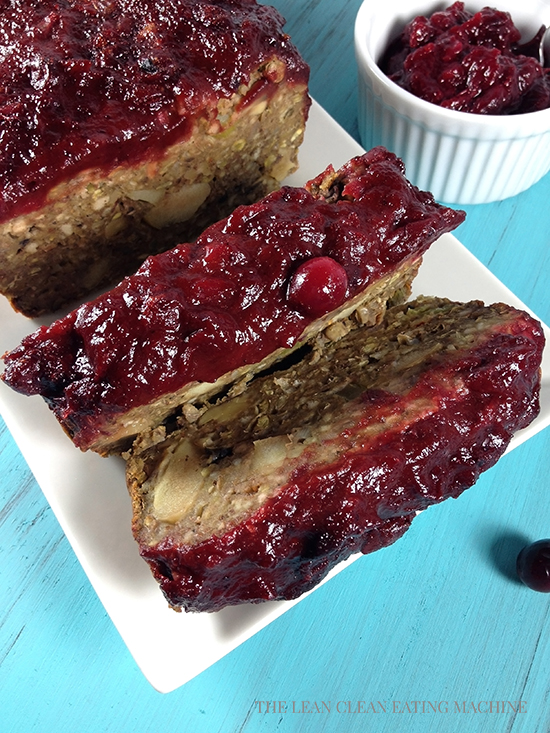 Vegan 'Meatloaf' with Spiced Cranberry Sauce