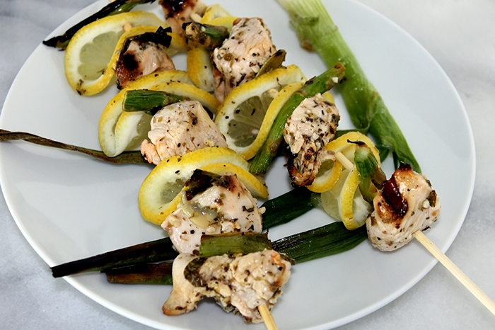 Grilled Lemon and Asparagus Chicken Skewers
