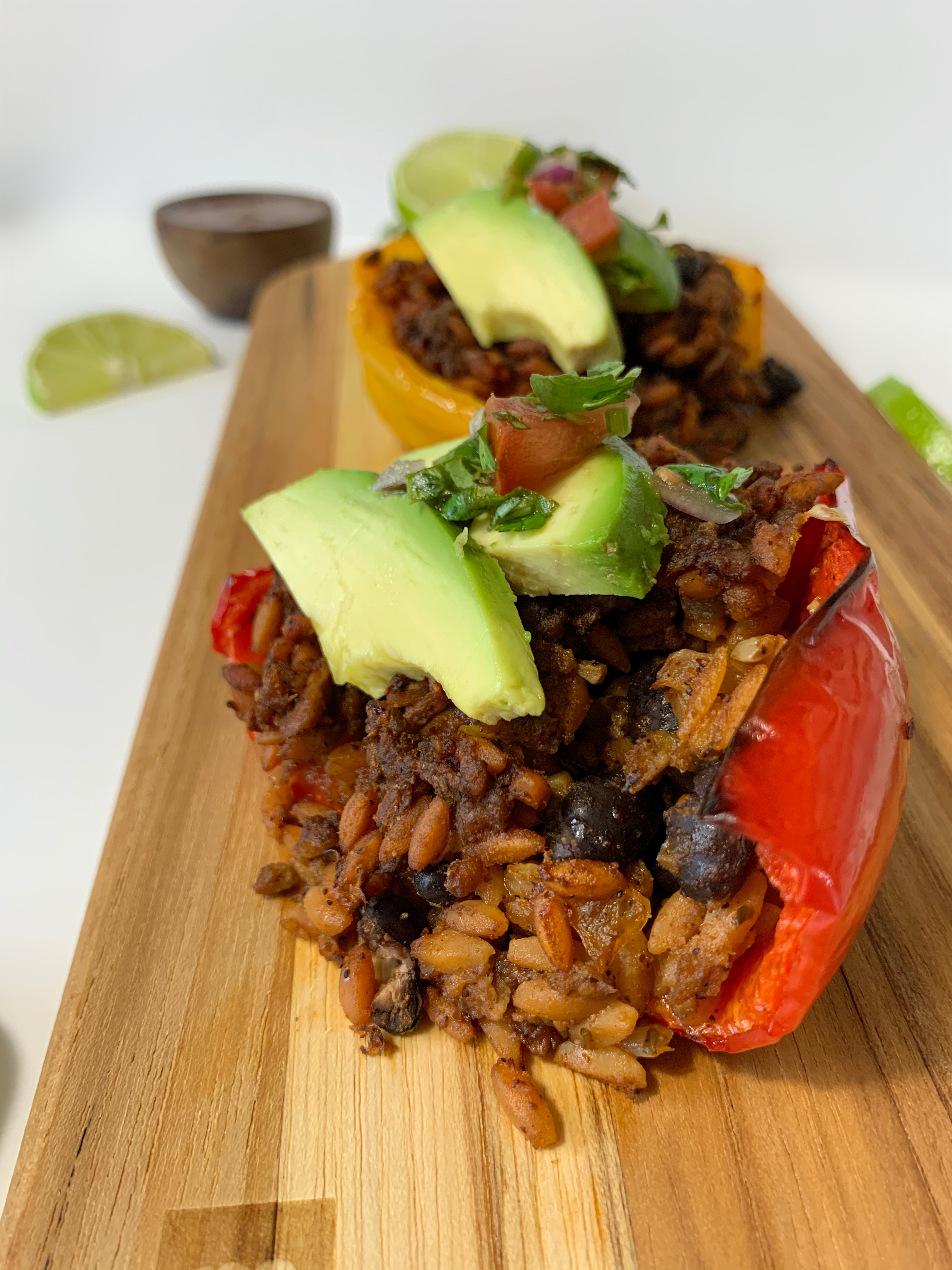 Beyond Beef Mexican Stuffed Peppers