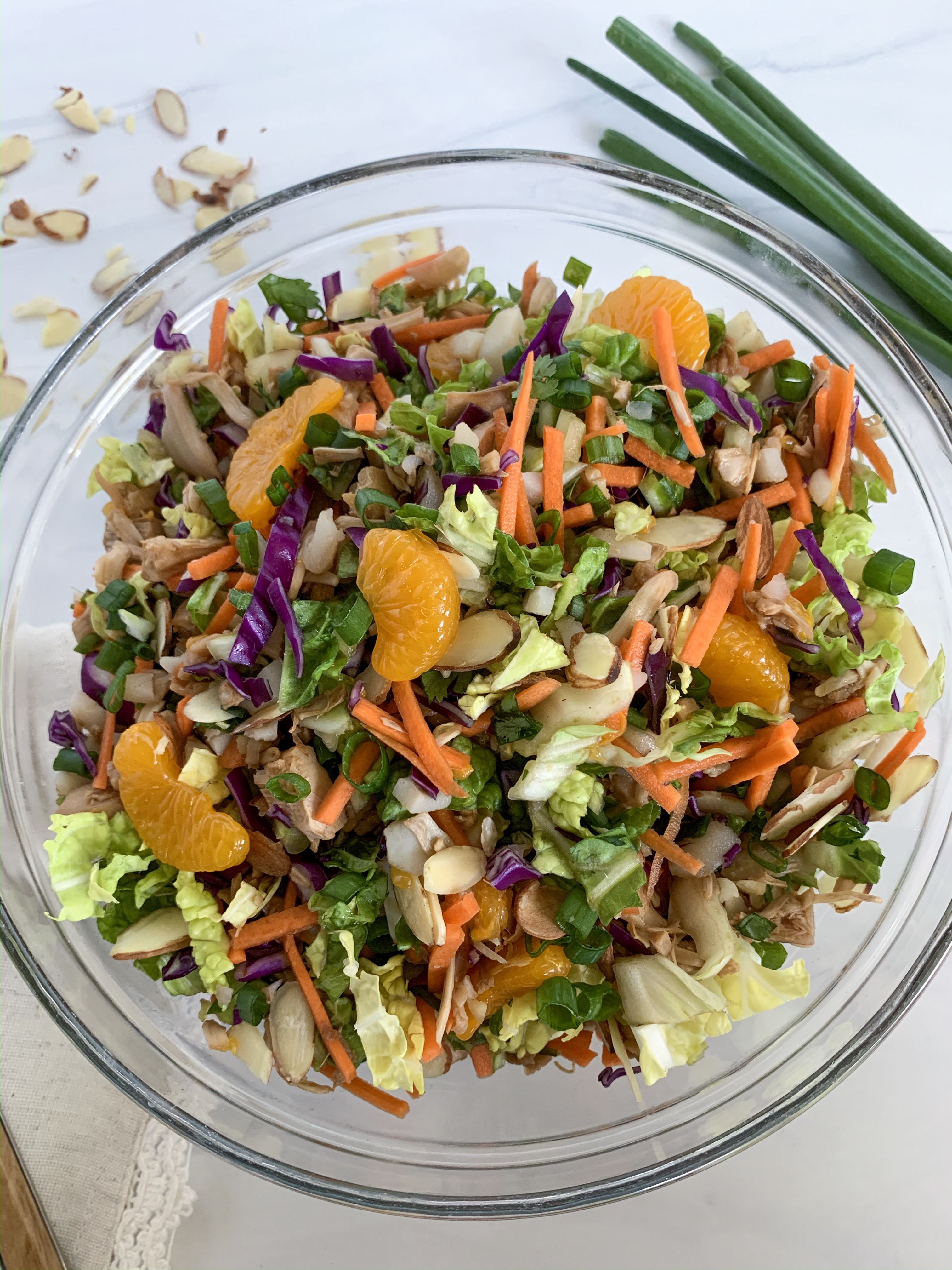 Chinese Chickenless Lunch Box Salad