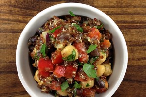 Chickpea Black Bean Quinoa Salad