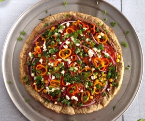 Lightened-Up Mexican Pizza