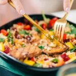 Roasted French Bean and Quinoa Salad