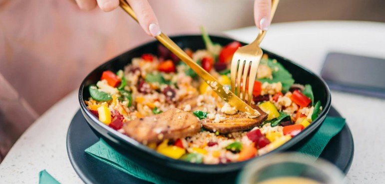 Roasted French Bean and Quinoa Salad