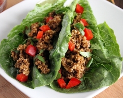 Raw Romaine Wrapped Tacos