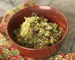 Broccoli Noodles with Sauteed Scallions and Garlic