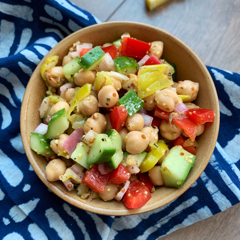 Chopped Broccoli Salad with Sweet Tahini Dressing - The Lean Clean ...