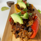 Beyond Beef Mexican Stuffed Peppers