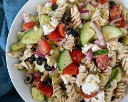 Vegan Mediterranean Pasta Salad