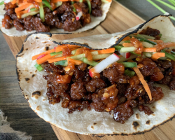 Vegan Korean BBQ Tacos