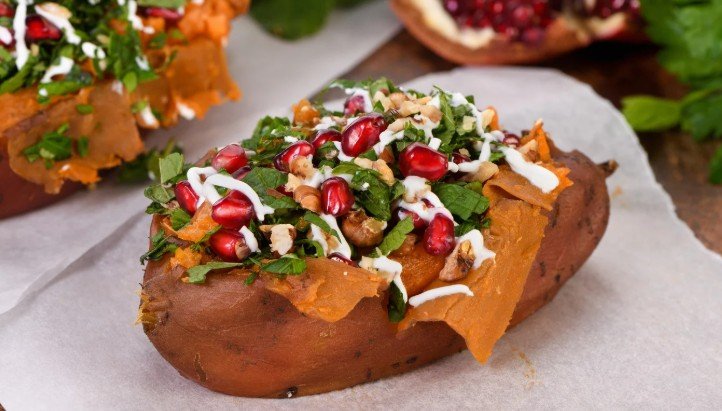 Southwestern Baked Sweet Potatoes