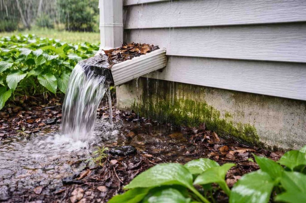 Moisture Intrusion From Poor Drainage