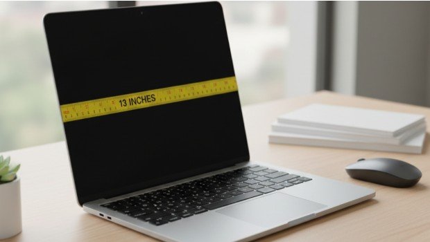 A Standard Laptop Screen (13 Inches)