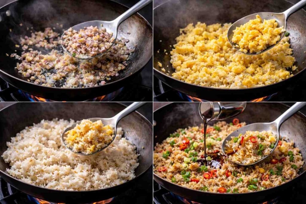 Step-By-Step Cooking Fried Rice Like a Pro