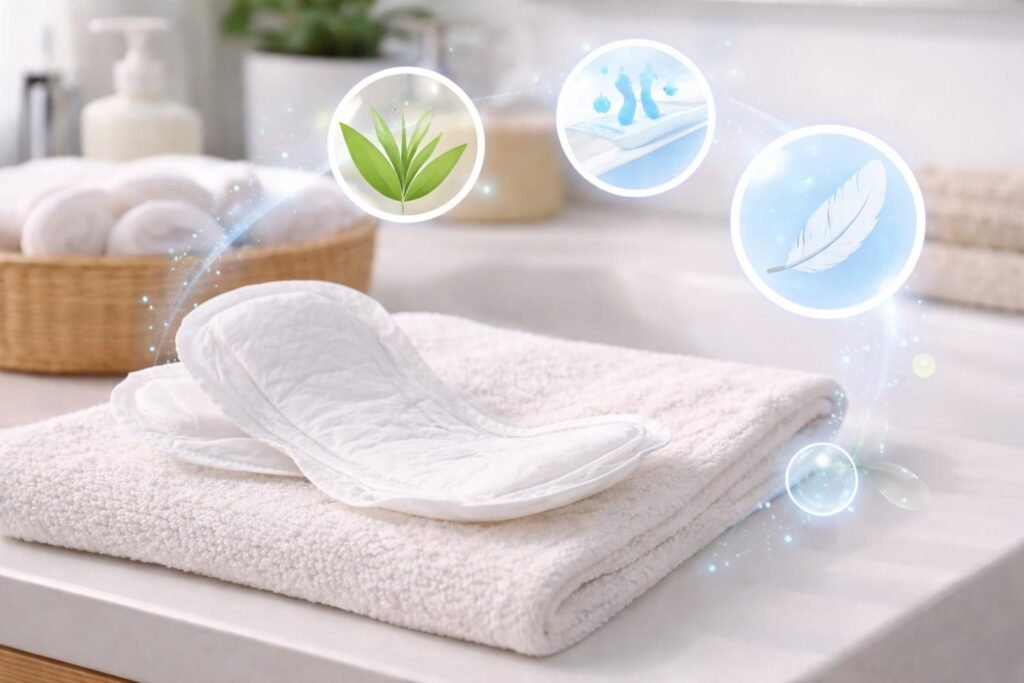 The materials used in incontinence pads directly affect skin health