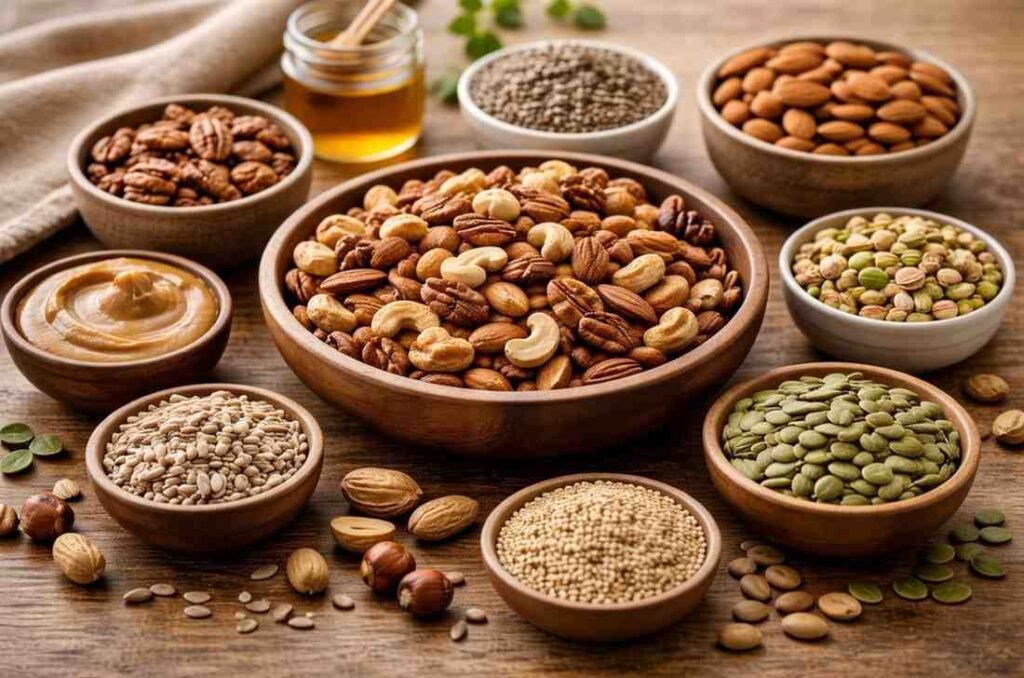 Protein-Rich Nuts And Seeds