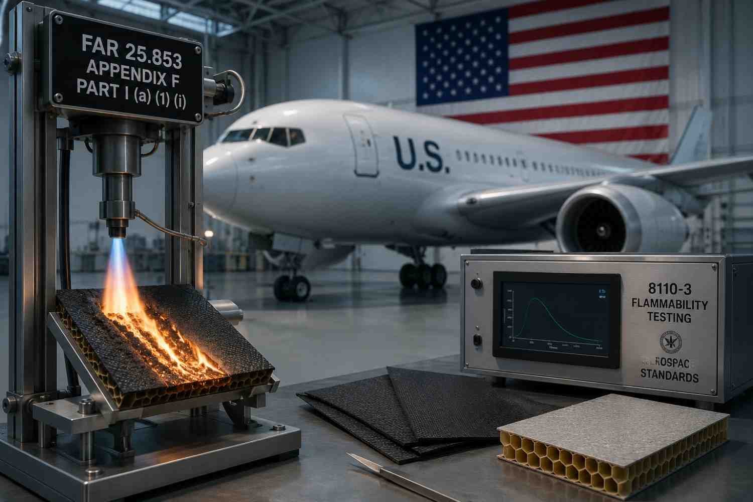 The Role of 8110-3 Flammability Testing in Aerospace Manufacturing