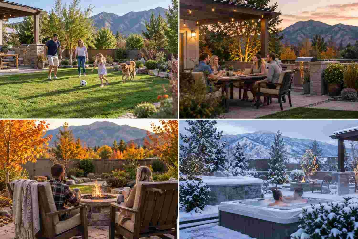 Make the yard useful across seasons, not just in peak weather